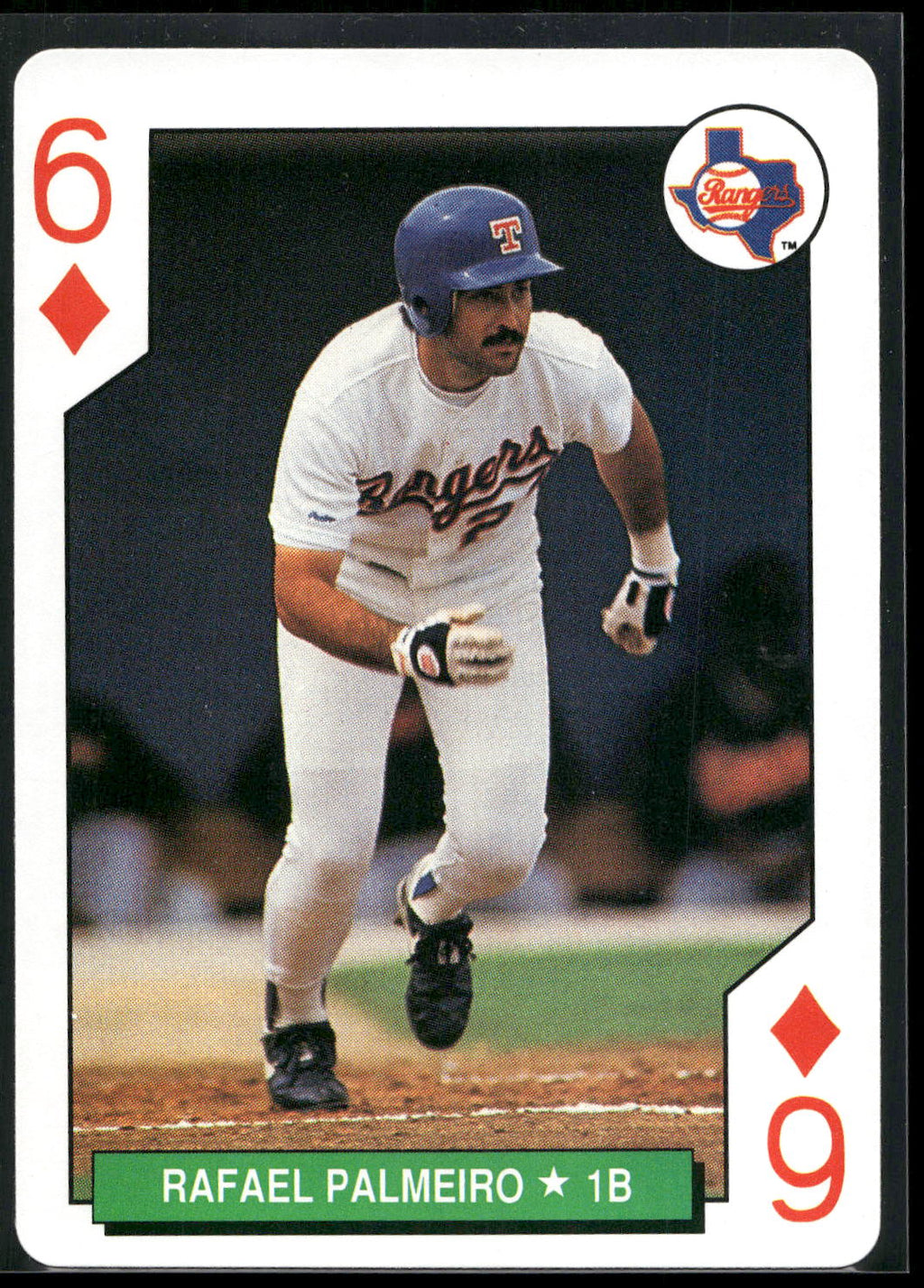1991 U.S. Playing Card Co. Major League All-Stars #6♦ Rafael Palmeiro