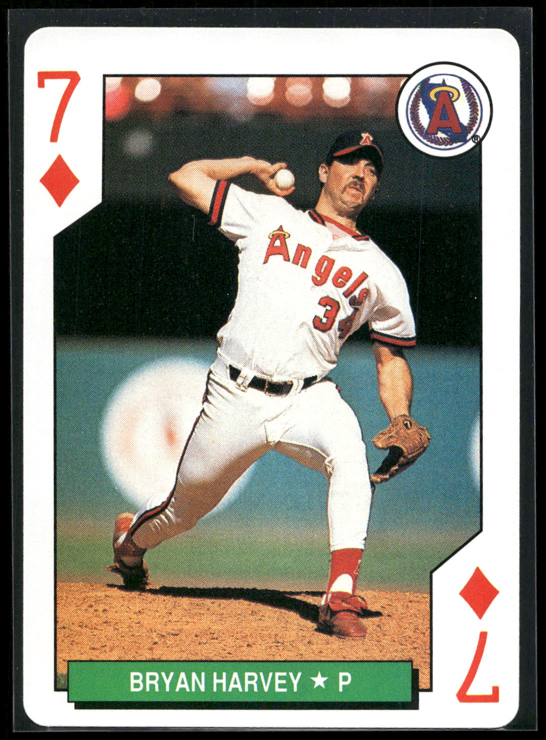 1991 U.S. Playing Card Co. Major League All-Stars #7♦ Bryan Harvey