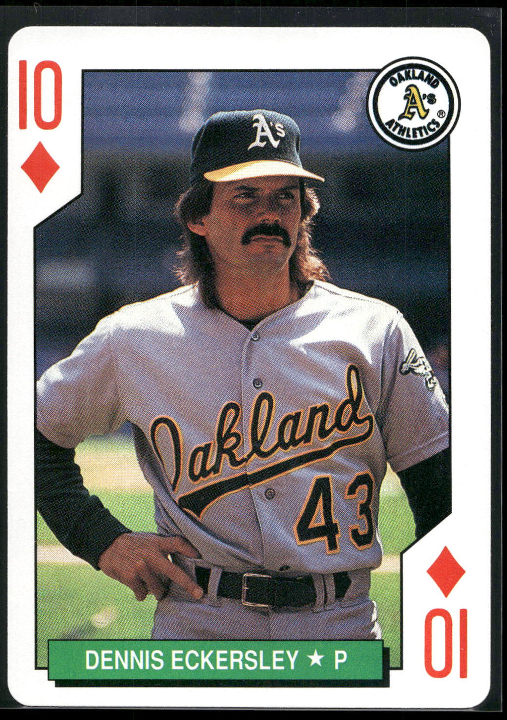 1991 U.S. Playing Card Co. Major League All-Stars #10♦ Dennis Eckersley