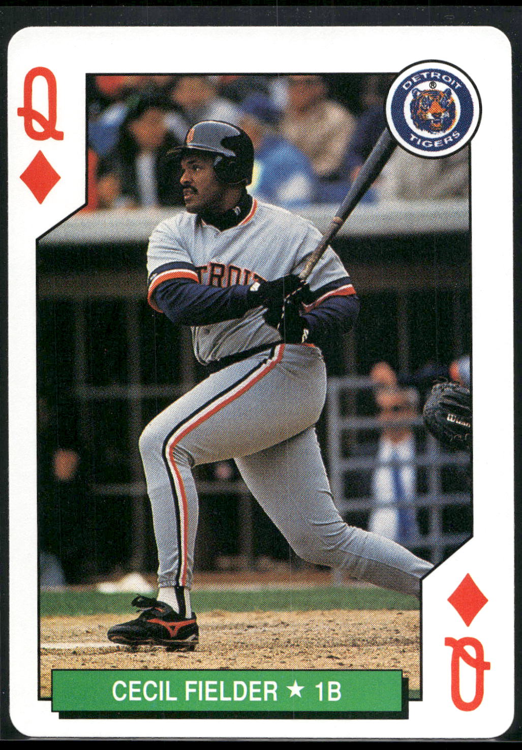 1991 U.S. Playing Card Co. Major League All-Stars #Q♦ Cecil Fielder
