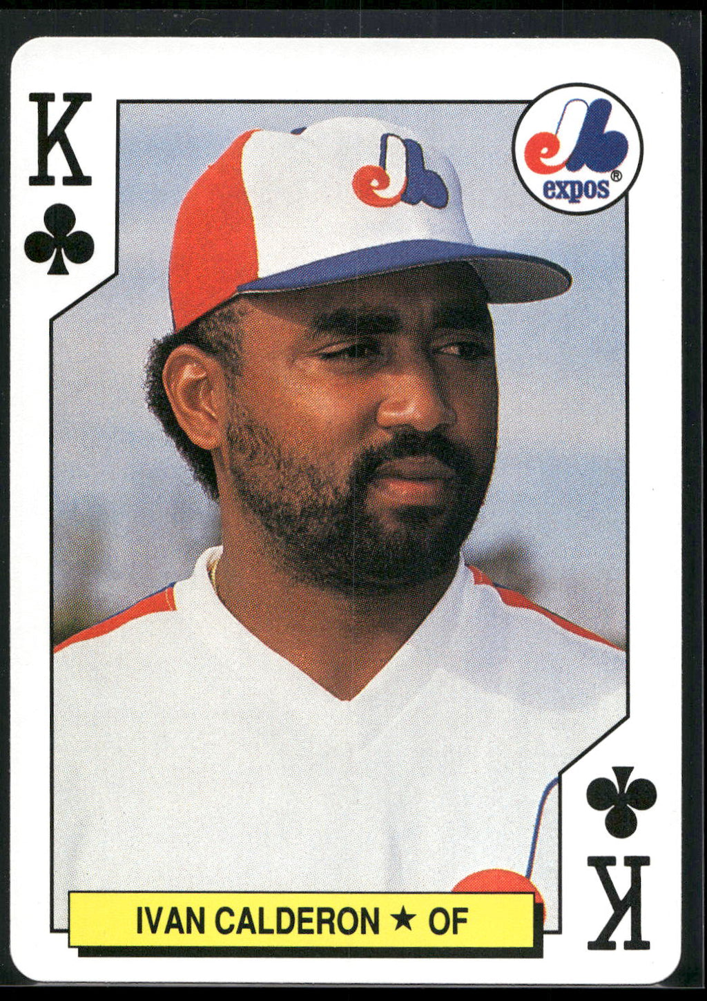 1991 U.S. Playing Card Co. Major League All-Stars #K♣ Ivan Calderon