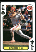 1991 U.S. Playing Card Co. Major League All-Stars #Q♣ Chris Sabo