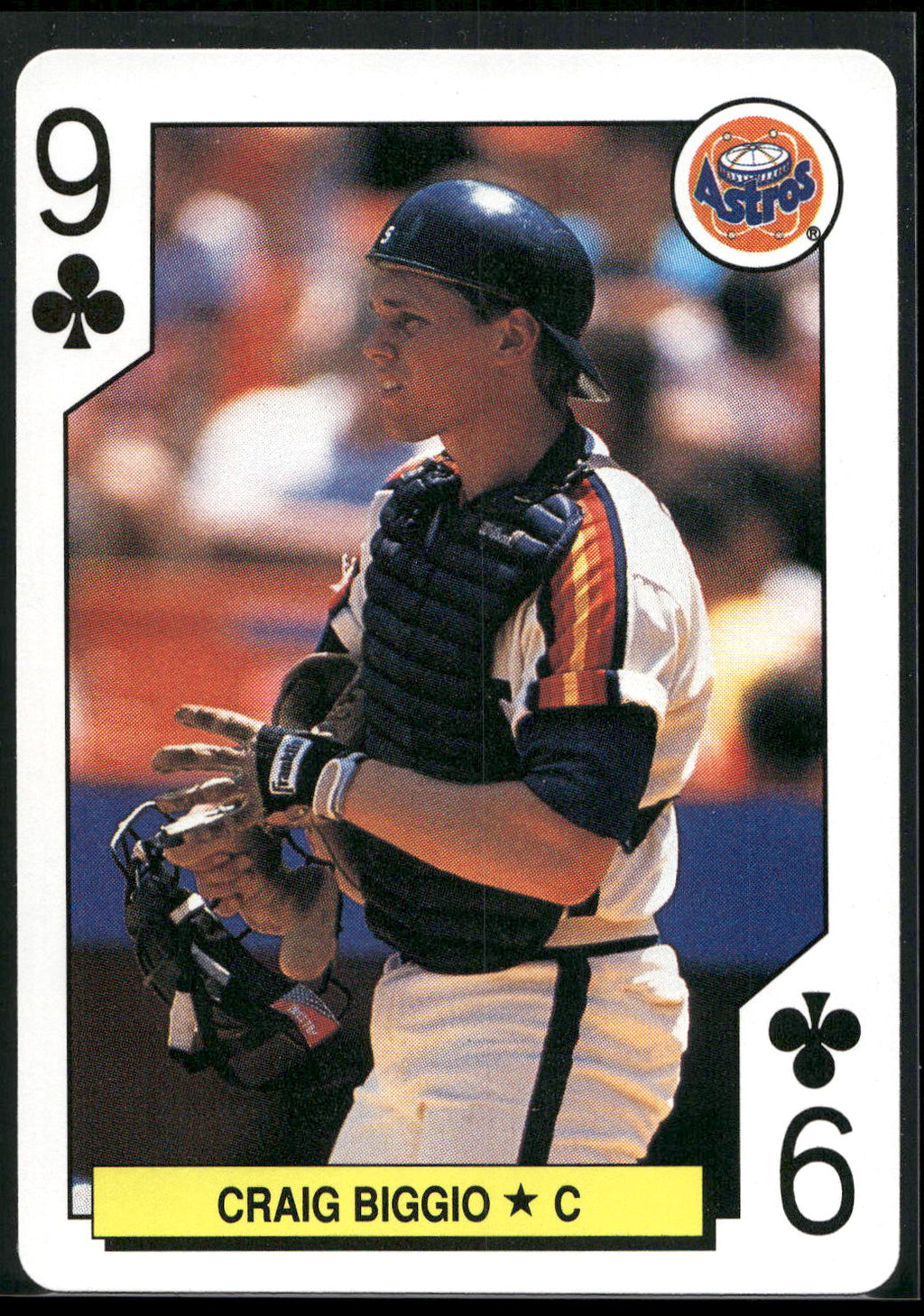 1991 U.S. Playing Card Co. Major League All-Stars #9♣ Craig Biggio