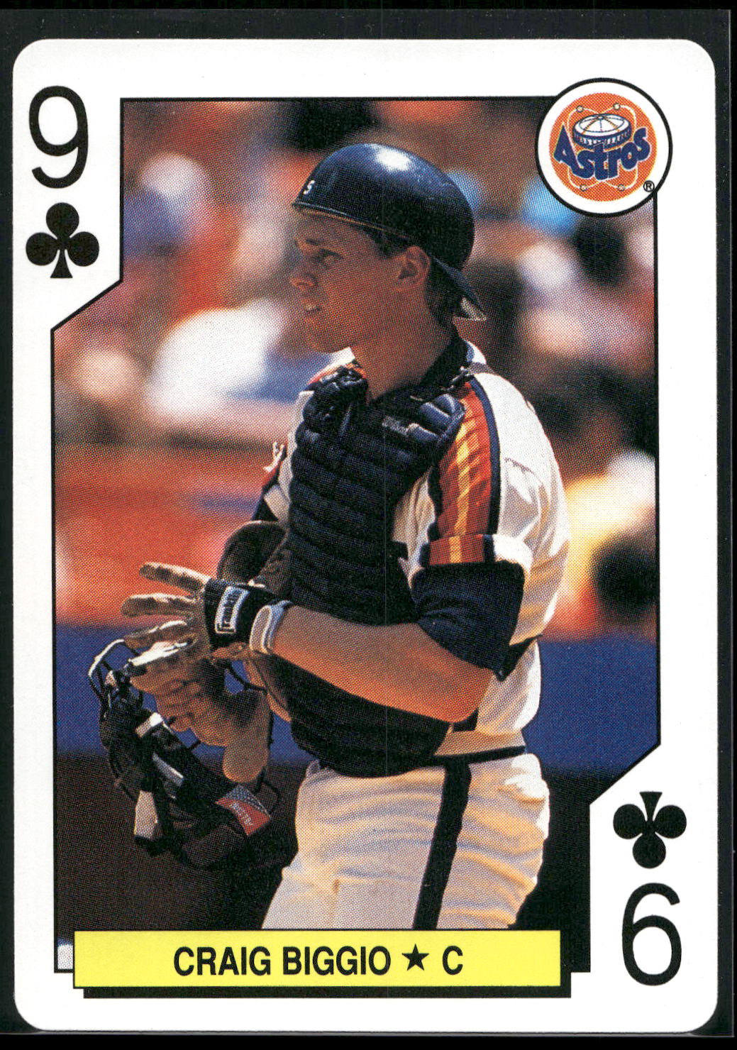 1991 U.S. Playing Card Co. Major League All-Stars #9♣ Craig Biggio