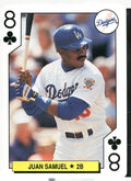1991 U.S. Playing Card Co. Major League All-Stars #8♣ Juan Samuel