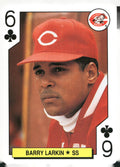 1991 U.S. Playing Card Co. Major League All-Stars #6♣ Barry Larkin