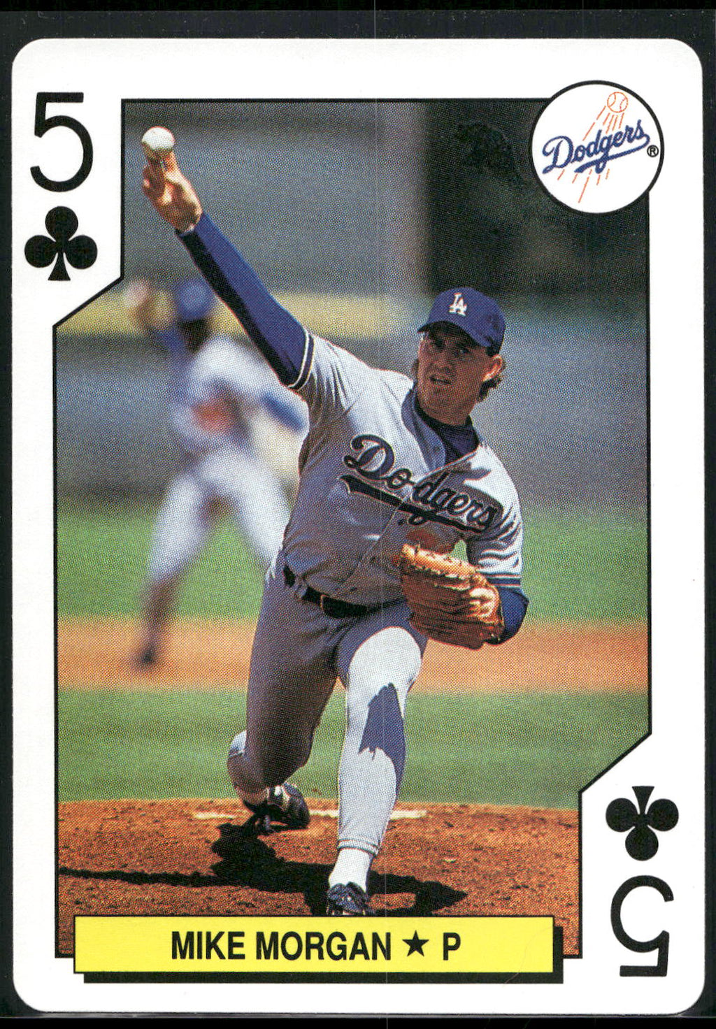 1991 U.S. Playing Card Co. Major League All-Stars #5♣ Mike Morgan
