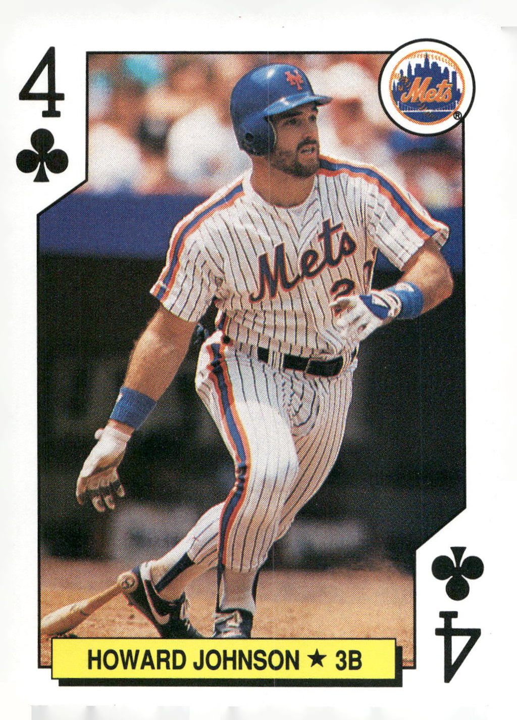 1991 U.S. Playing Card Co. Major League All-Stars #4♣ Howard Johnson