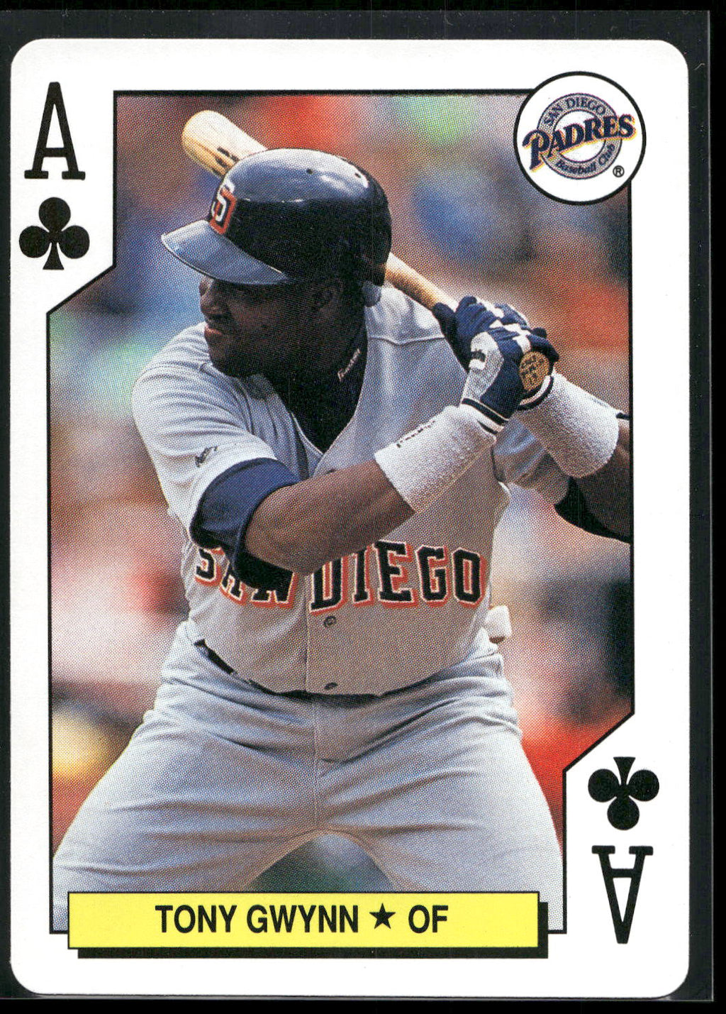 1991 U.S. Playing Card Co. Major League All-Stars #A♣ Tony Gwynn