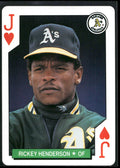 1991 U.S. Playing Card Co. Major League All-Stars #J♥ Rickey Henderson