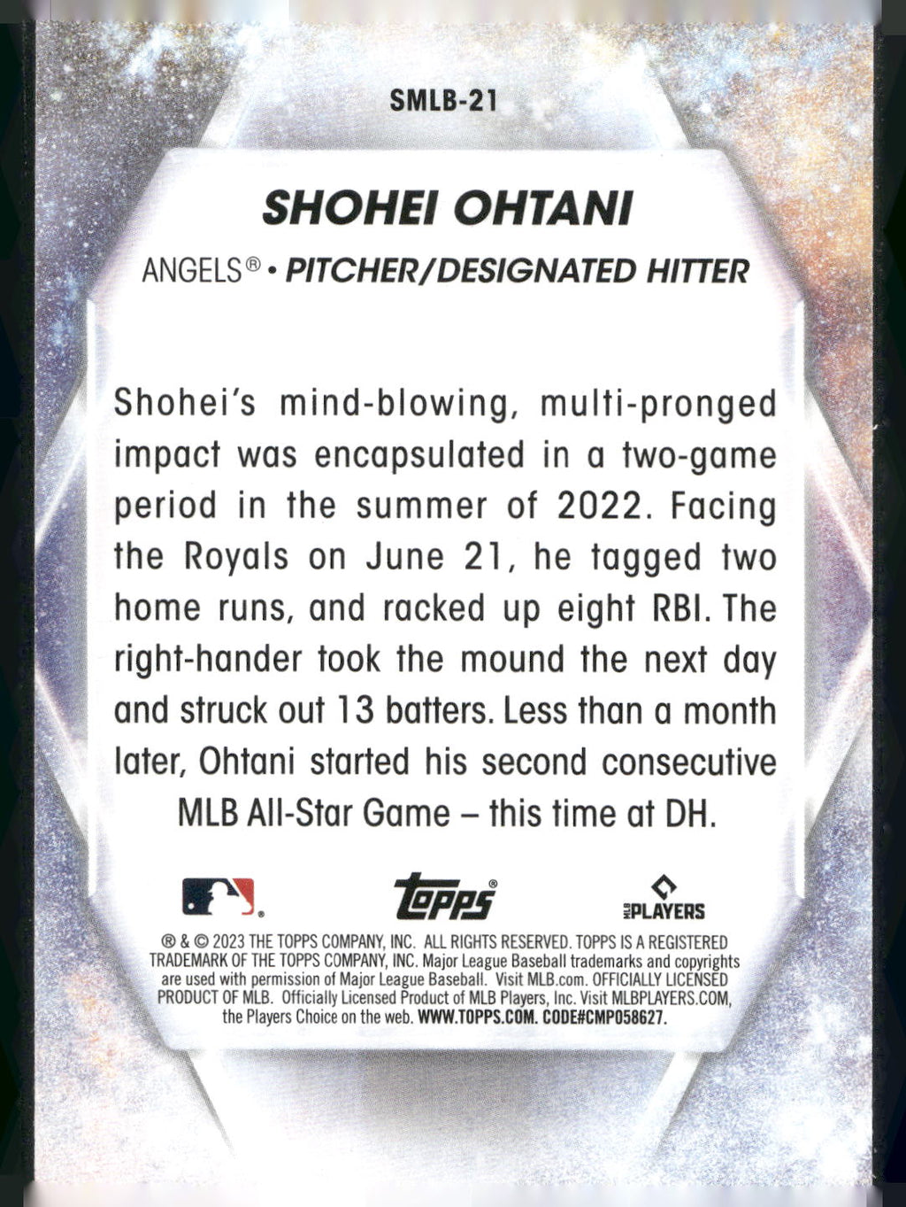 2023 Topps #SMLB-21 Shohei Ohtani Stars of MLB