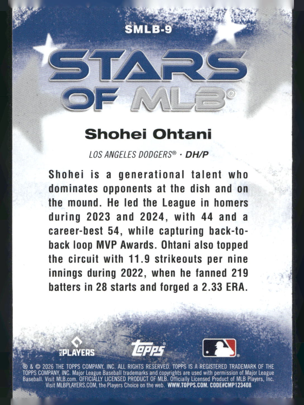 2026 Topps #SMLB-9 Shohei Ohtani Stars of MLB
