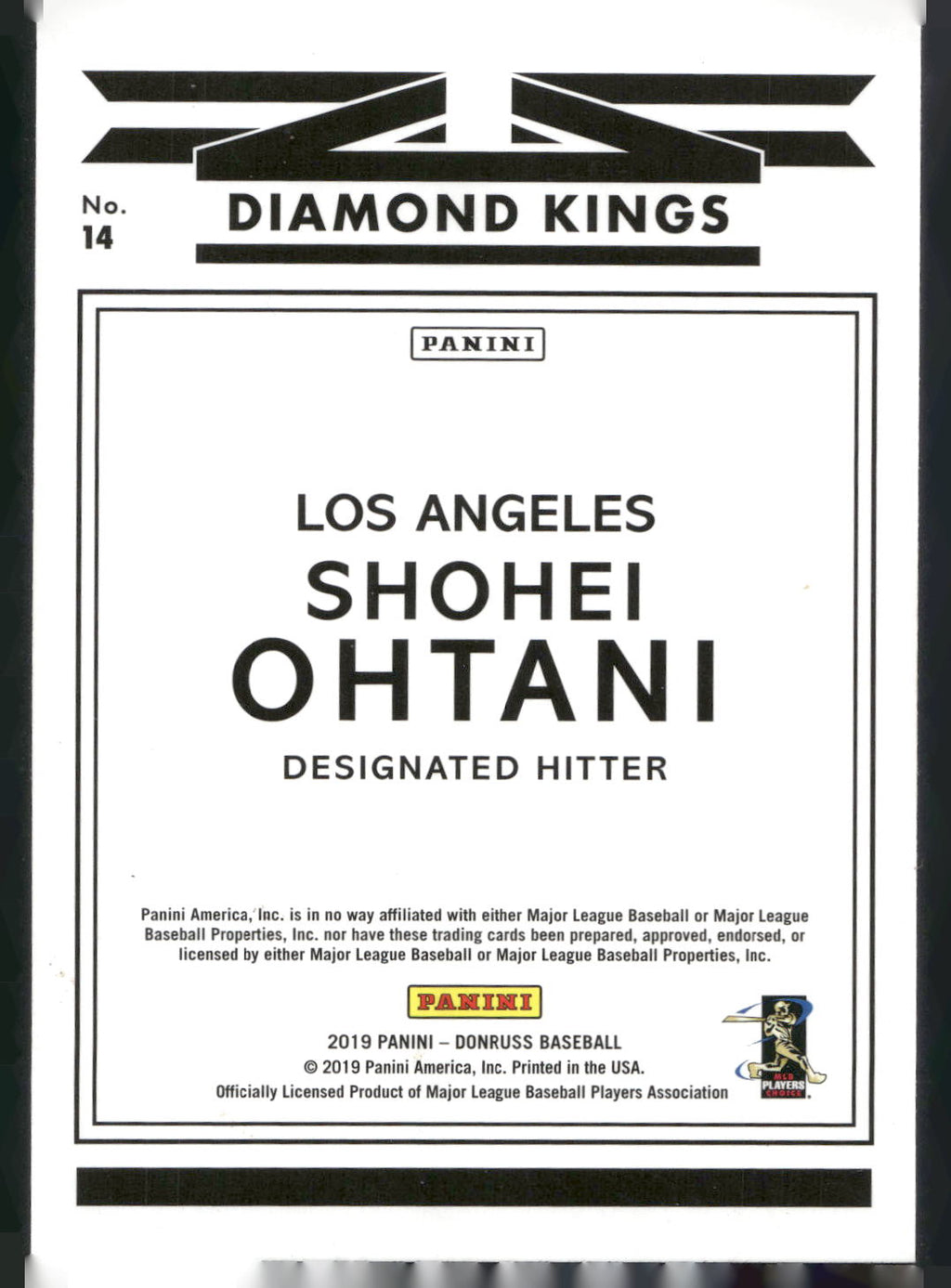 2019 Donruss #14 Shohei Ohtani