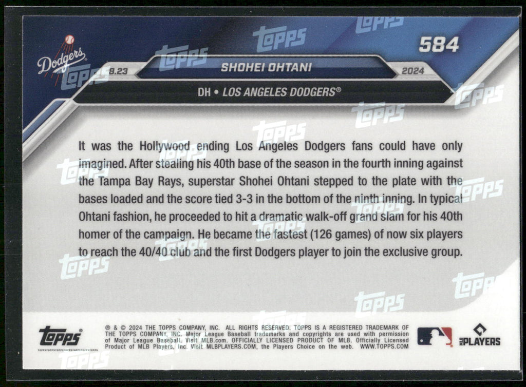 2024 Topps Now #584 Shohei Ohtani
