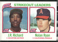 1980 Topps #206 1979 Strikeout Leaders (J.R. Richard / Nolan Ryan)