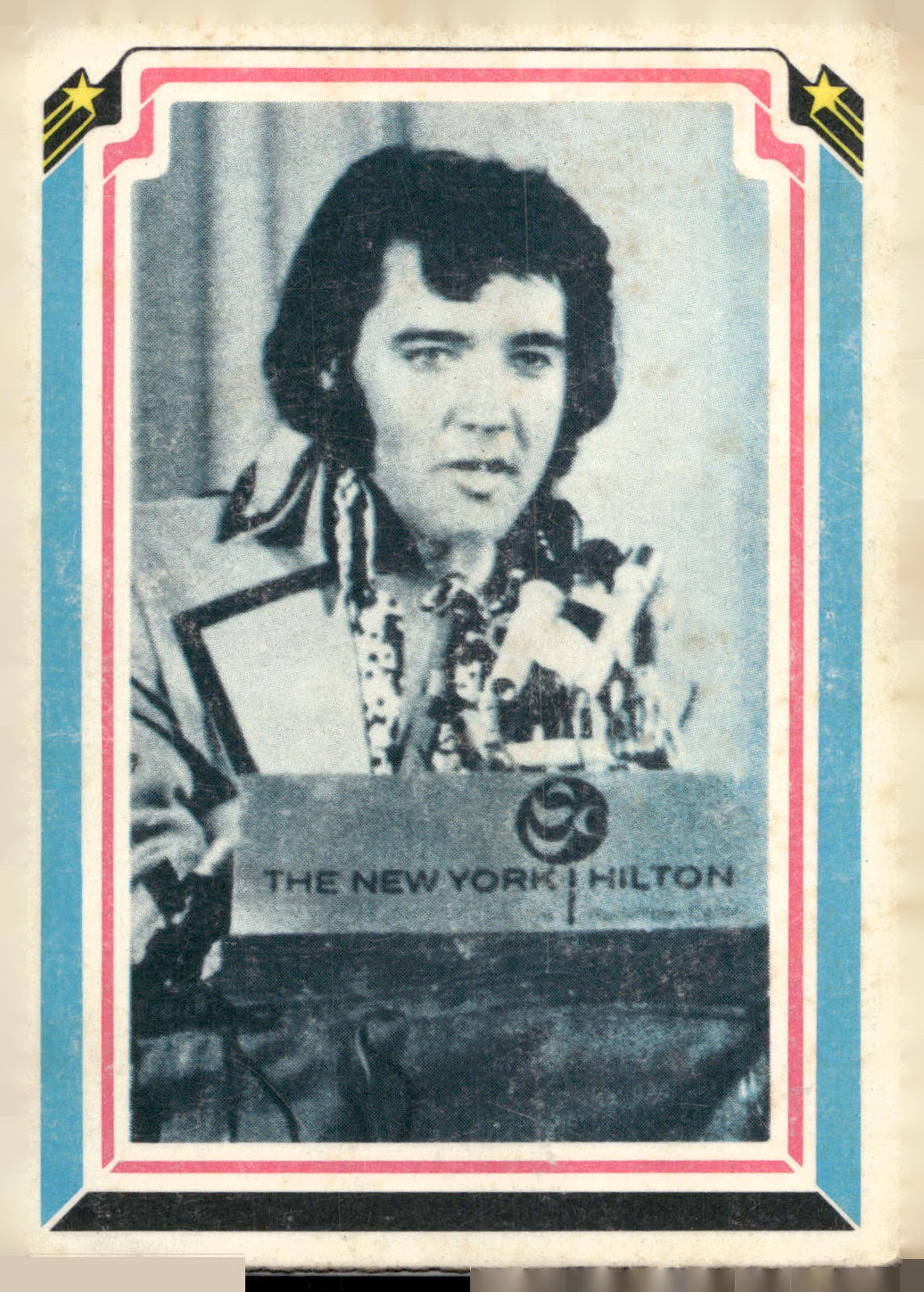 1978 Donruss Elvis Presley #3 Elvis introduced his famous wiggle...