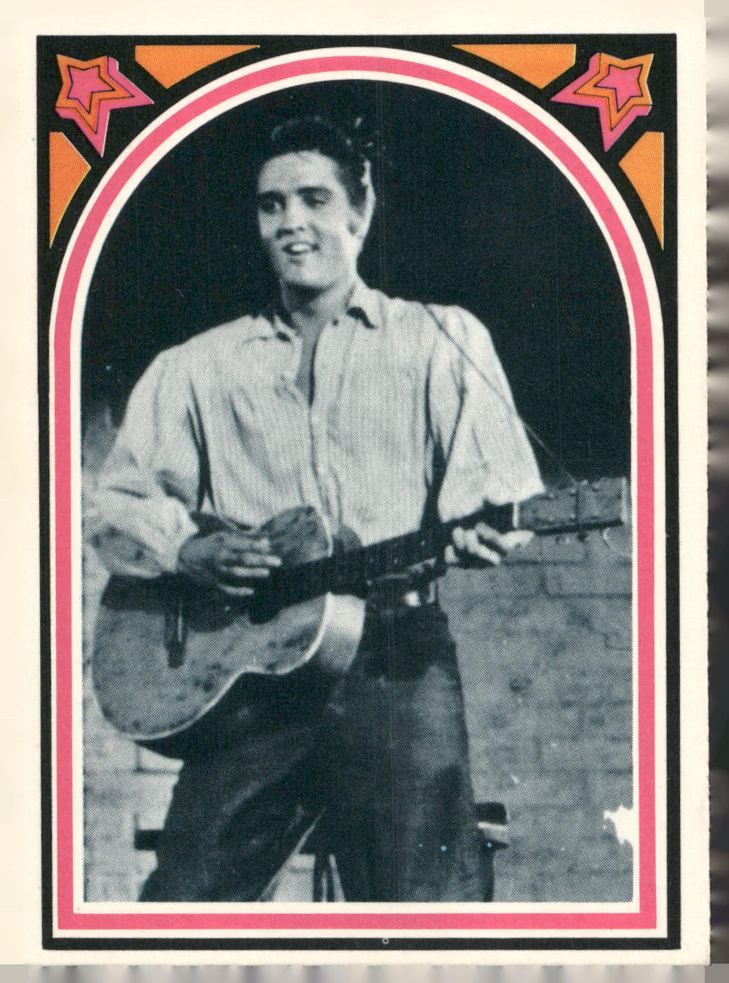 1978 Donruss Elvis Presley #16 This is a publicity photo for "Love Me Tender".