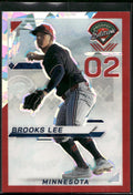 2025 Panini Prospect Edition #139 Brooks Lee Holo Prospect Ticket - Red Ice