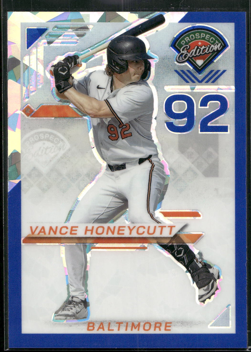 2025 Panini Prospect Edition #16 Vance Honeycutt Holo Blue Ice #/299
