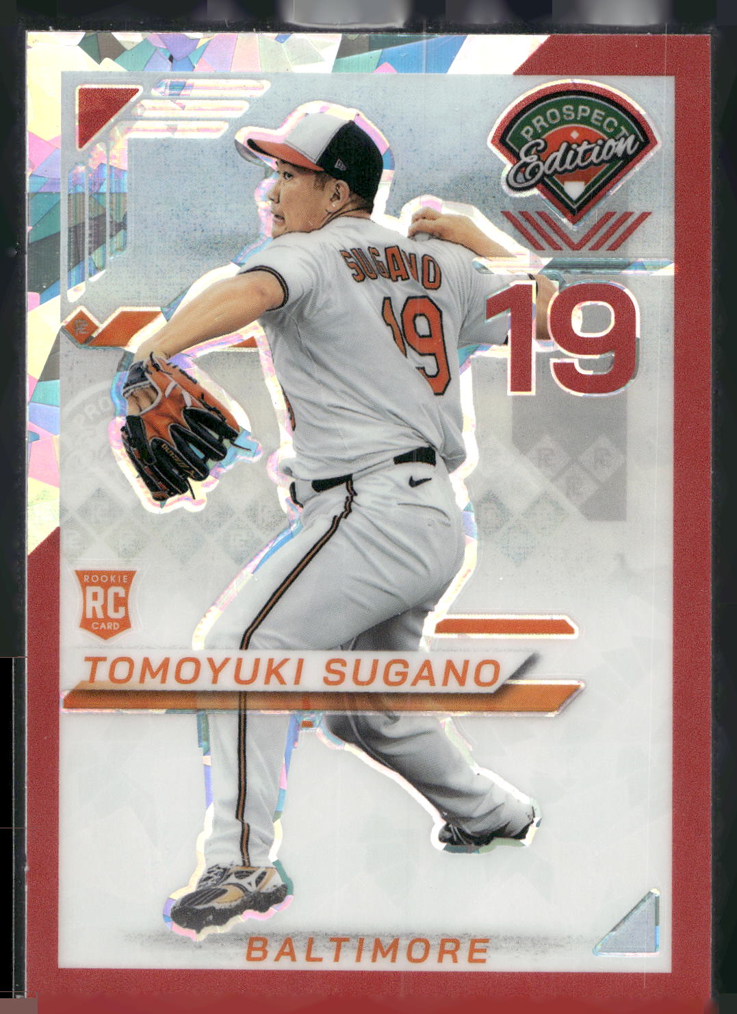 2025 Panini Prospect Edition #15 Tomoyuki Sugano Holo Prospect Ticket - Red Ice