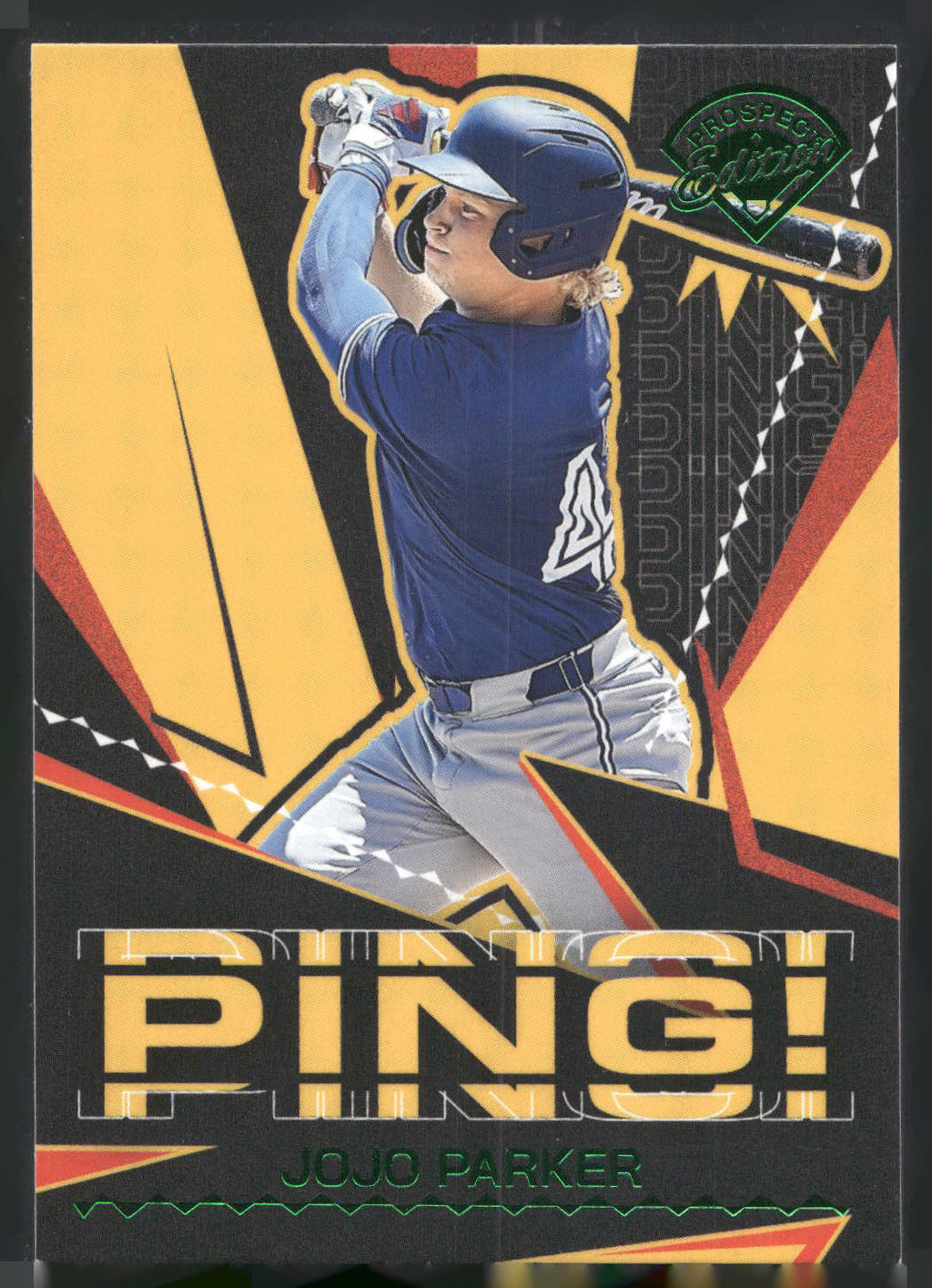 2025 Panini Prospect Edition #19 JoJo Parker Ping! - Green