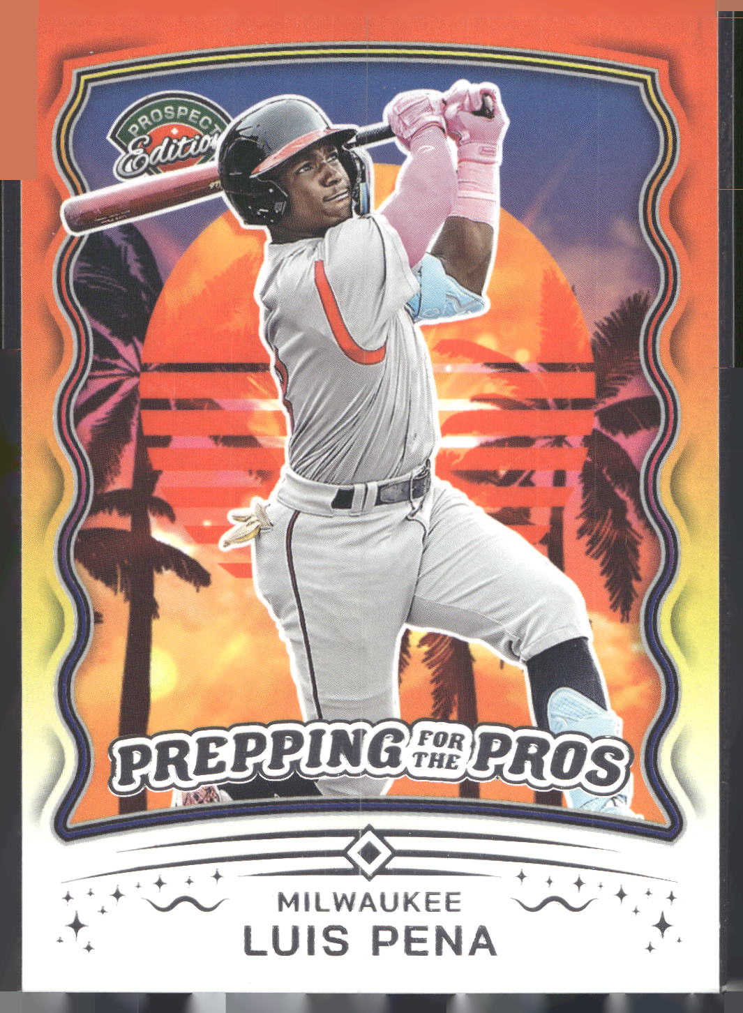 2025 Panini Prospect Edition #7 Luis Pena Prepping for the Pros