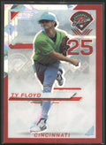 2025 Panini Prospect Edition #111 Ty Floyd Holo Prospect Ticket - Red Ice
