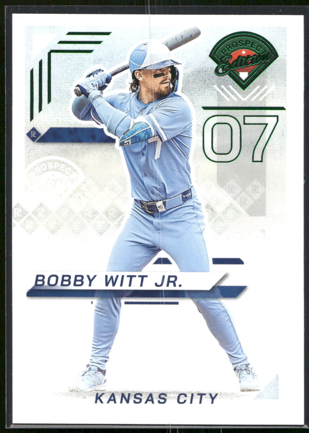 2025 Panini Prospect Edition #97 Bobby Witt Jr. Green