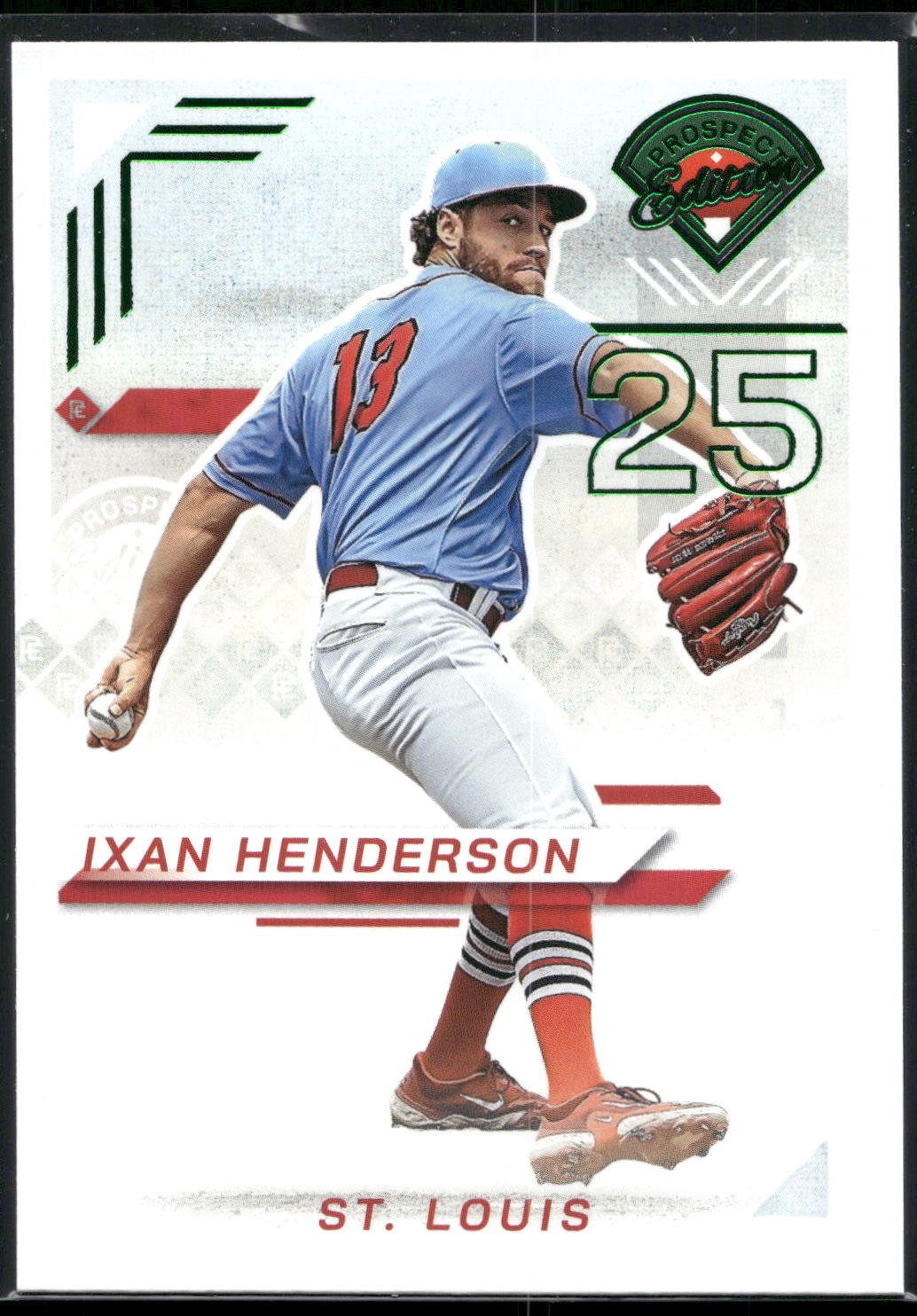 2025 Panini Prospect Edition #86 Ixan Henderson Green