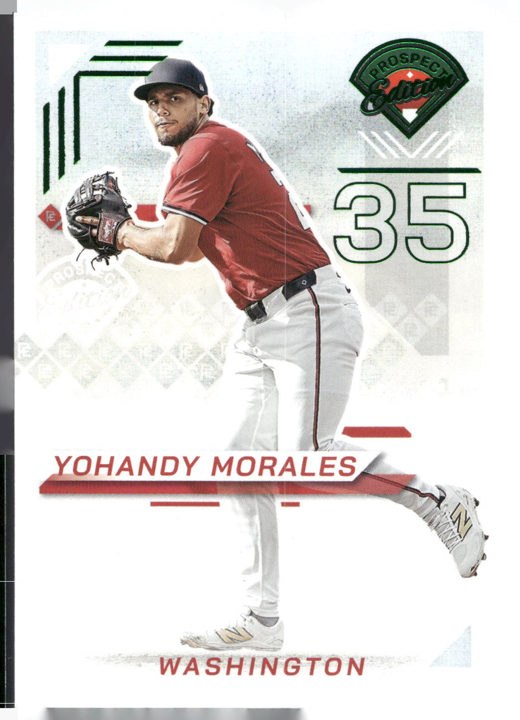 2025 Panini Prospect Edition #44 Yohandy Morales Green