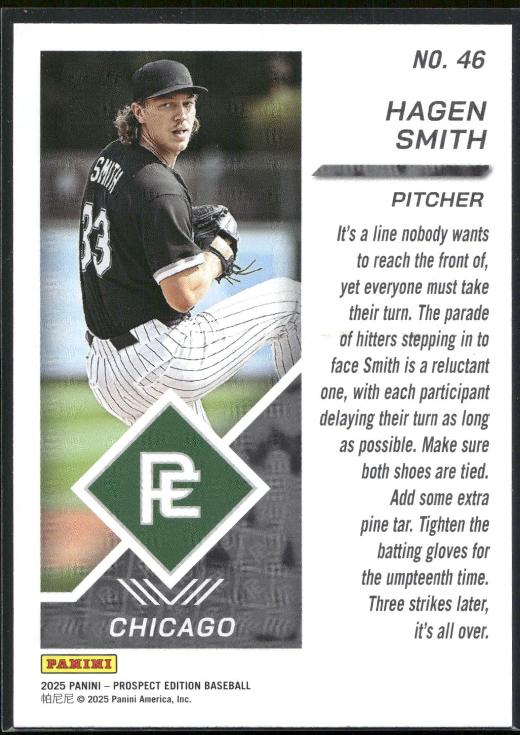 2025 Panini Prospect Edition #46 Hagen Smith