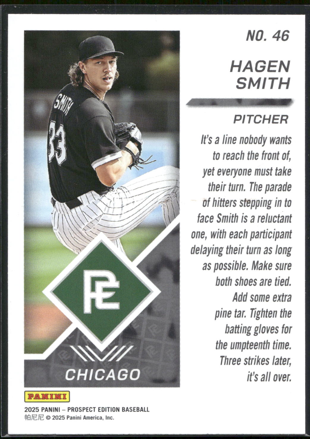 2025 Panini Prospect Edition #46 Hagen Smith