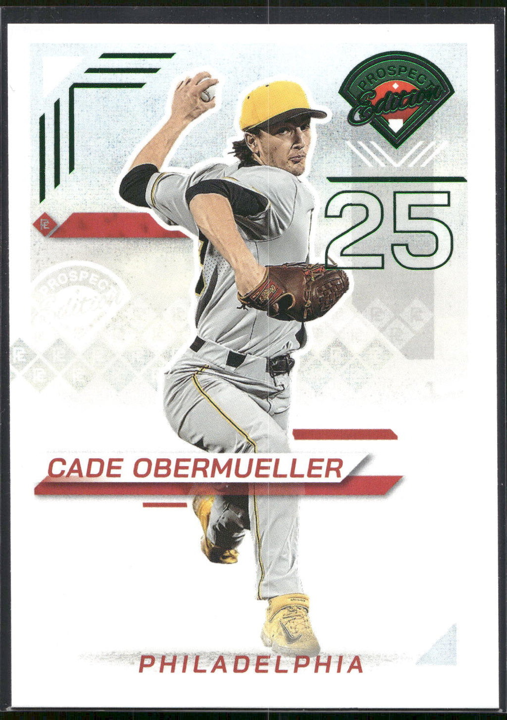 2025 Panini Prospect Edition #98 Cade Obermueller Green