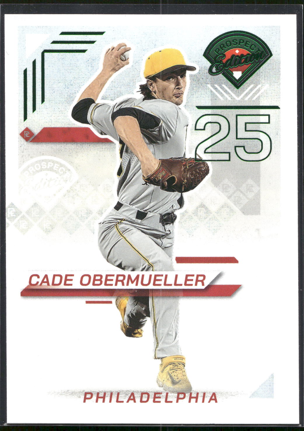 2025 Panini Prospect Edition #98 Cade Obermueller Green