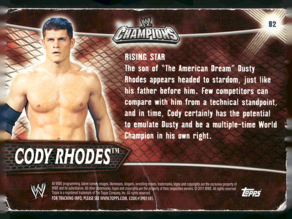 2011 Topps WWE Champions #82 Cody Rhodes