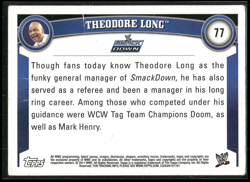 2011 Topps WWE #77 Theodore Long