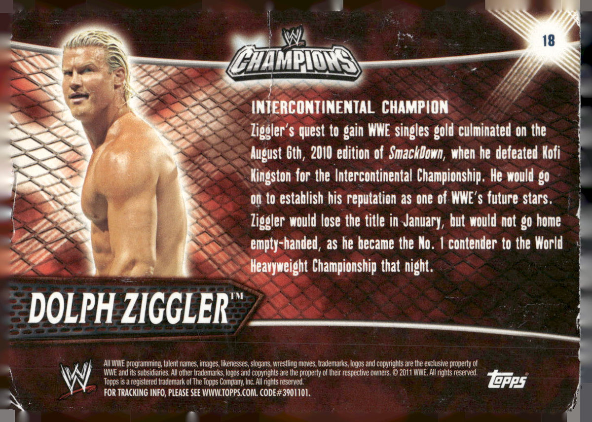 2011 Topps WWE Champions #18 Dolph Ziggler