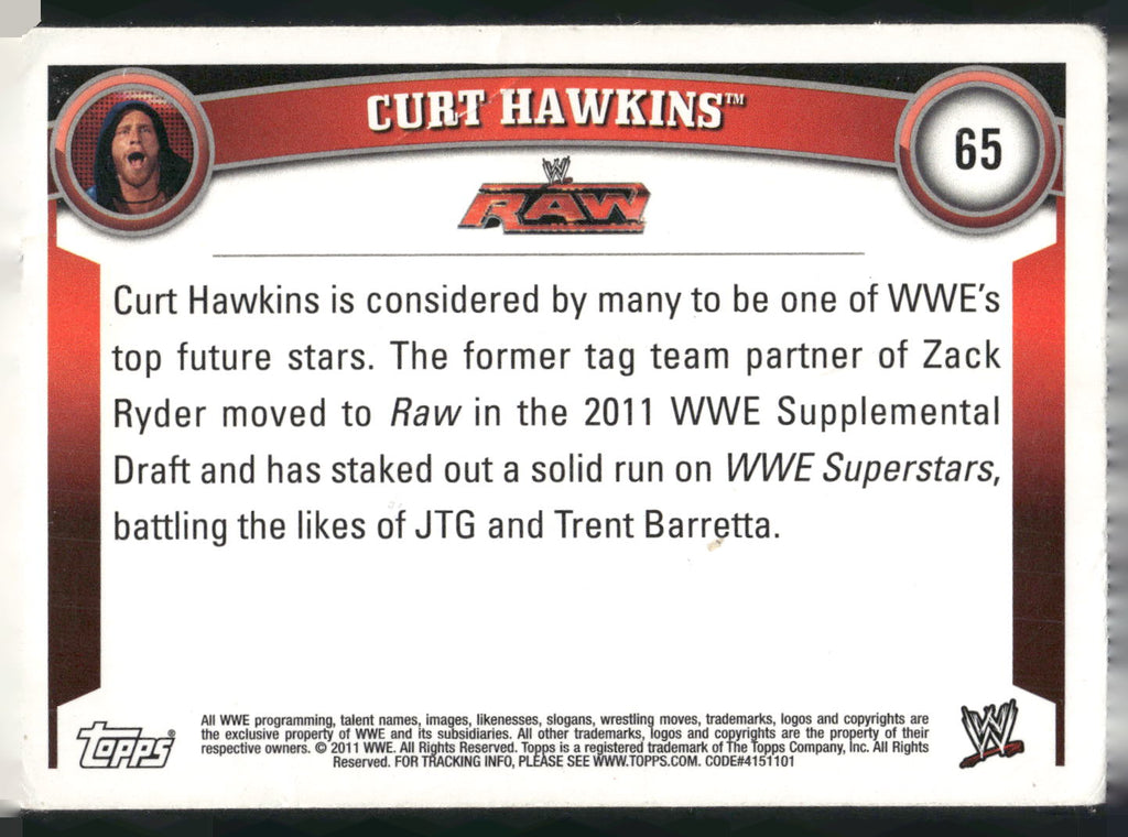2011 Topps WWE #65 Curt Hawkins