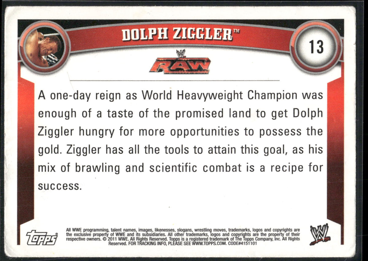 2011 Topps WWE #13 Dolph Ziggler