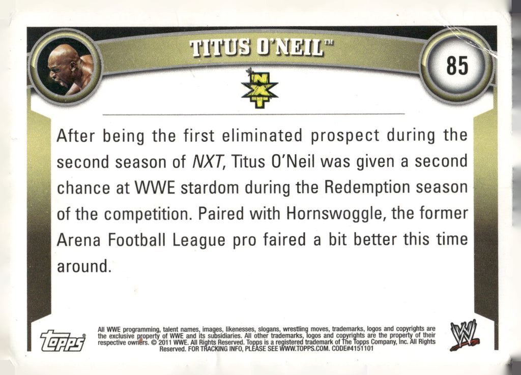 2011 Topps WWE #85 Titus O'Neil