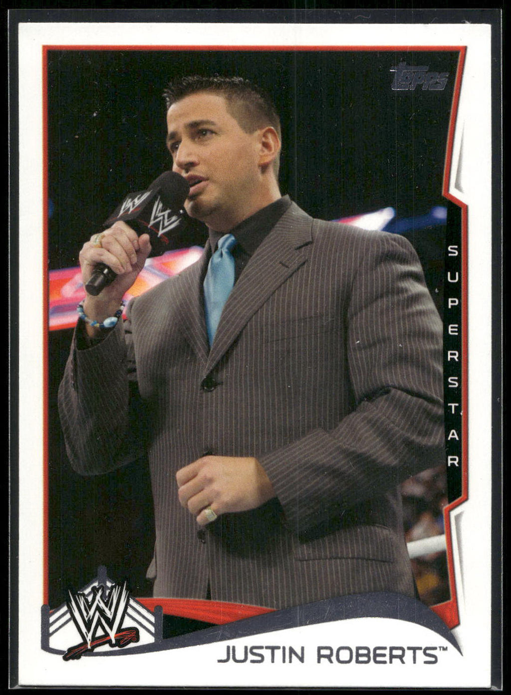 2014 Topps WWE #27 Justin Roberts