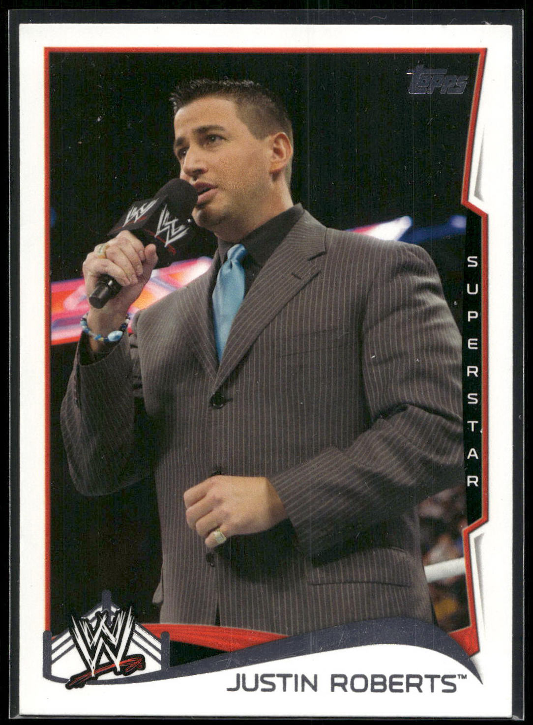 2014 Topps WWE #27 Justin Roberts