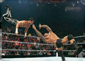 2011 Topps WWE Champions #48 Randy Orton's RKO on Evan Bourne
