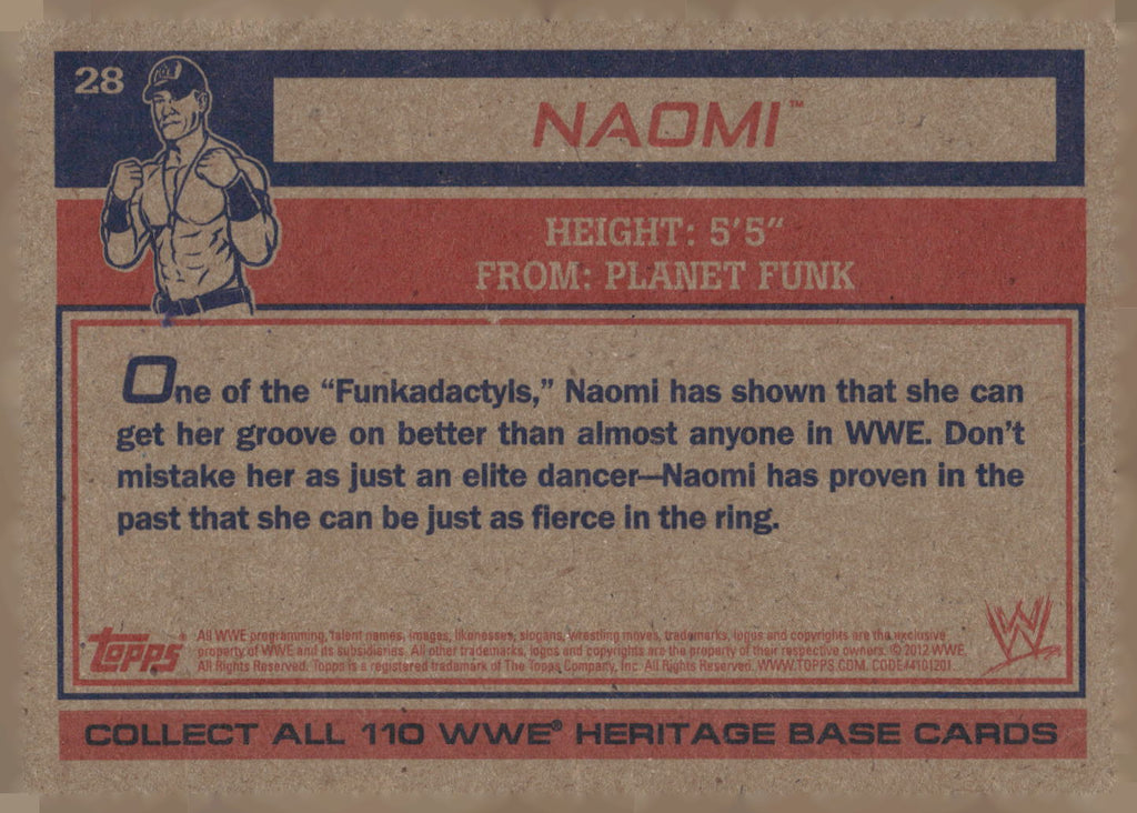 2013 Topps WWE #27 Naomi