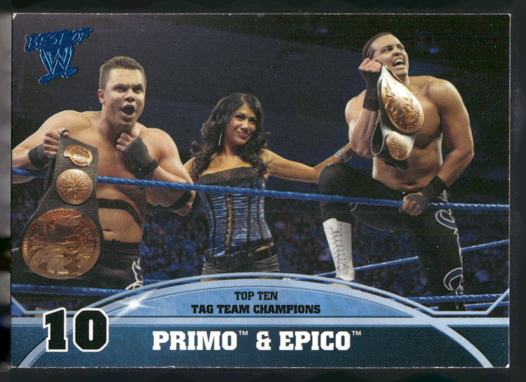 2013 Topps Best of WWE #10 Primo & Epico Top 10 Tag Team Champions