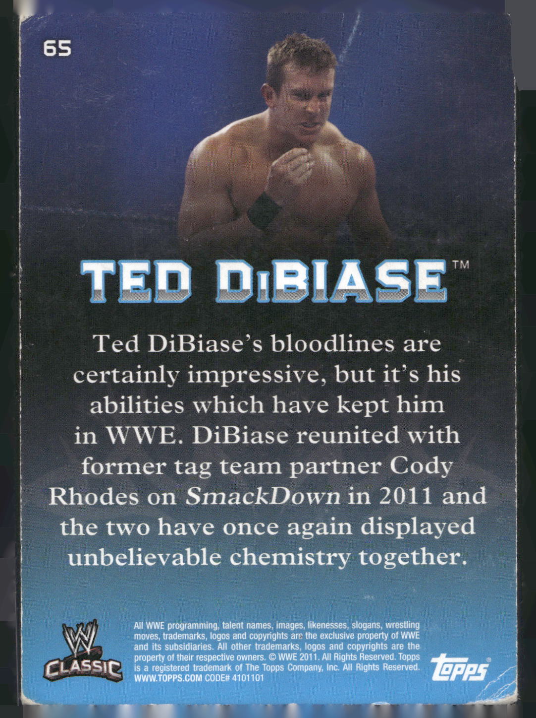 2011 Topps WWE Classic #65 Ted DiBiase Jr.