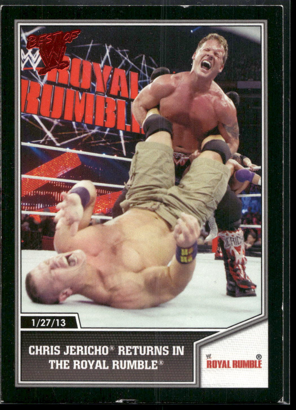 2013 Topps Best of WWE #82 Chris Jericho Returns in the Royal Rumble