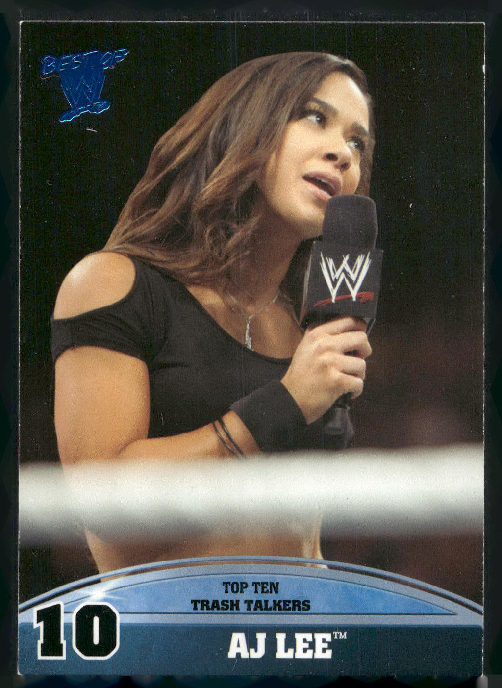 2013 Topps Best of WWE #10 AJ Lee Top 10 Trash Talkers
