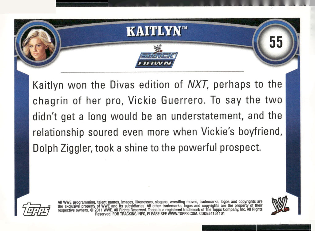 2011 Topps WWE #55 Kaitlyn