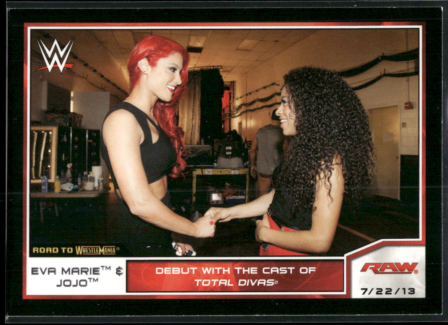 2014 Topps WWE Road to Wrestlemania #27 Eva Marie &amp; Jojo